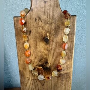 Carnelian Natural Stone Hand-Crafted Beaded Necklace